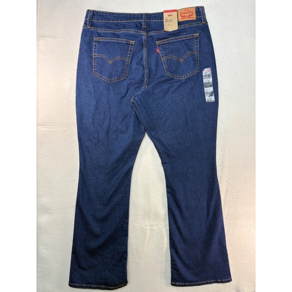 Levis 725 High Rise Bootcut Jeans Dark Wash Blue Denim 33x30 NWT 18759-2860 - Picture 5 of 11